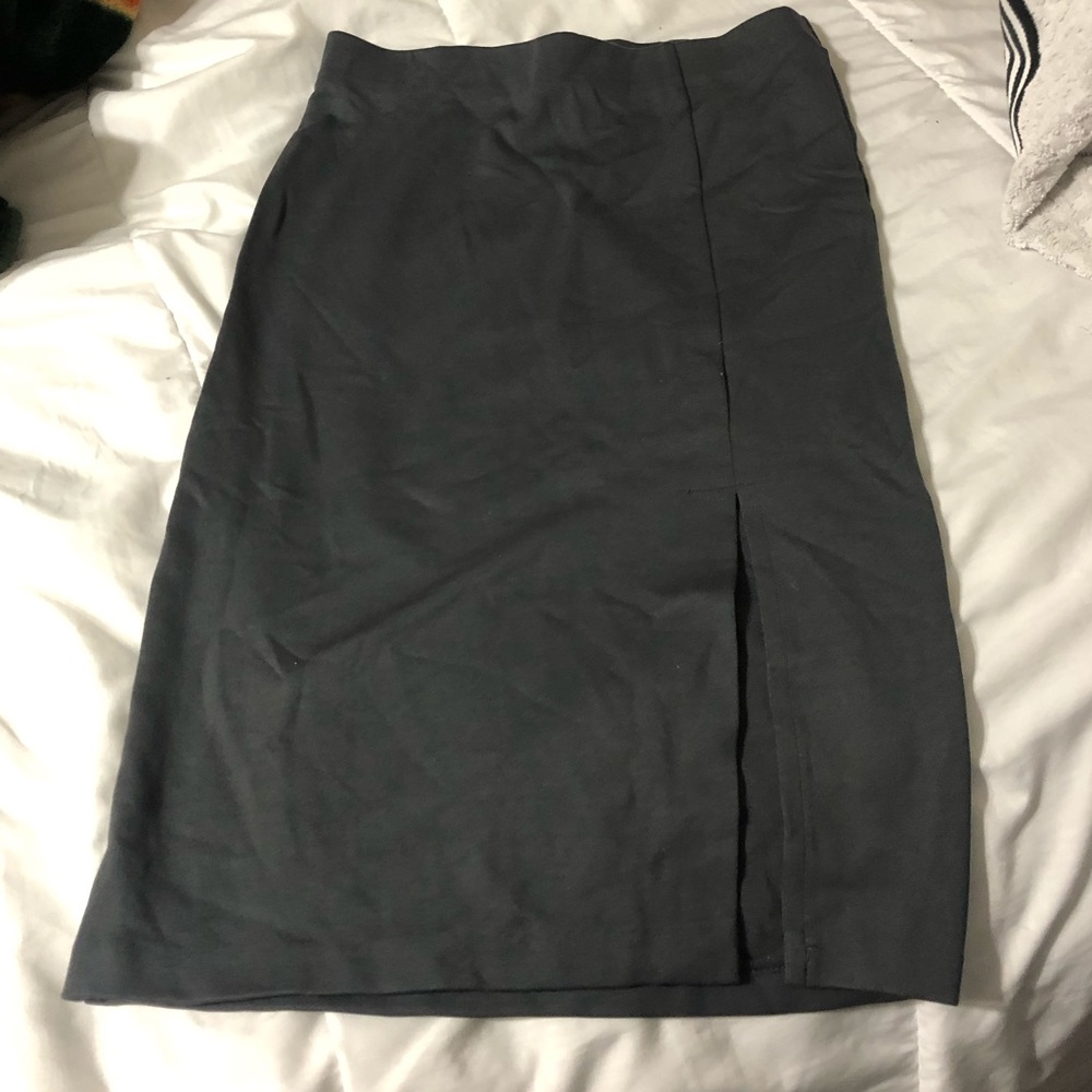 Grey long skirt
